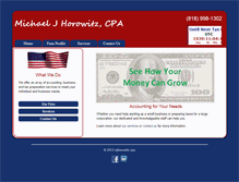 Tablet Screenshot of mjhorowitz-cpa.com